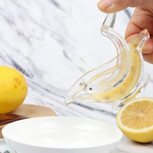Manual Juice Squeezer Acrylic Lemon Clip Hand Pressure Juicer Pomegranate Orange Lemon Sugar Juice Kitchen Fruit Tool