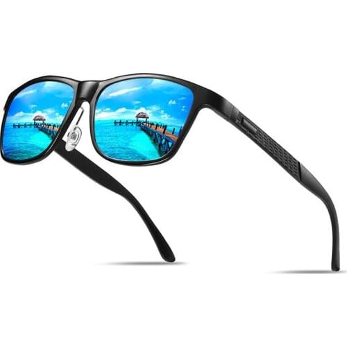 Brand Mens Vintage Square Sunglasses Polarized UV400 Lens Eyewear Accessories Male Sun Glasses For Men/Women