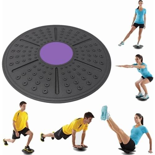 Yoga Balance Board Fitness 360 Degree Fitness Rotation Massage Stability Disc Round Plates Gym Waist Twisting Exerciser XA305Y