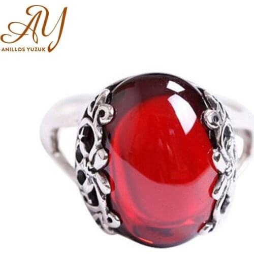 Anillos Yuzuk Vintage 100% 925 Sterling Silver Chalcedony Gemstone Ring For Women Wedding Engagement Ring Fine Jewelry Wholesale