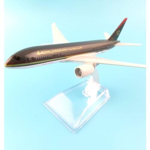 16CM JORDANIAN AIRLINES ROYAL JORDANIAN METAL ALLOY MODEL 1:400 PLANE AIRCRAFT MODEL TOYS BIRTHDAY GIFT CHILDREN TOYS