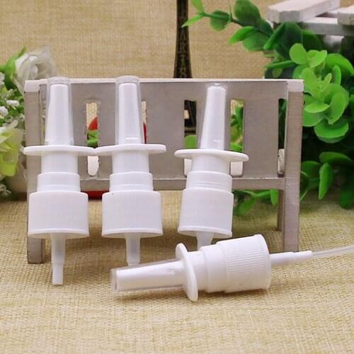 18/20mm Calibar Cosmetic Liquid Bottle White Semi Straight Spray Atomizer Nozzle Pump Head DIY Refillable Container Accessories