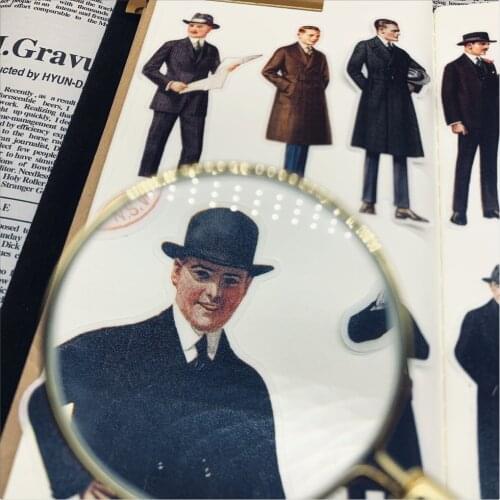 19PCS DIY stickers vintage England handsome gentleman series scrapbooking album project making happy planner decorative stickers