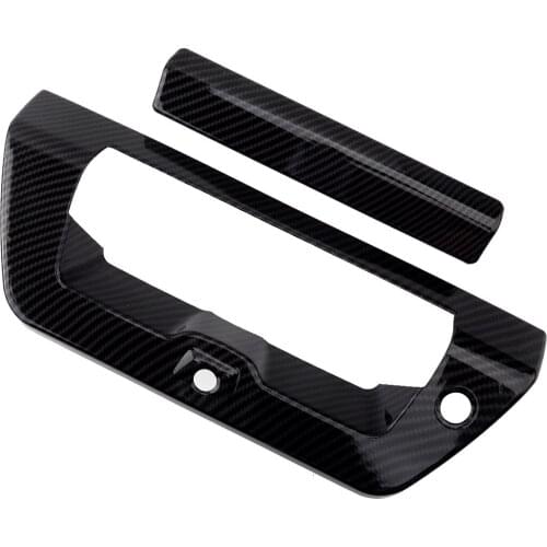2pcs/Set Carbon Fiber Car Print Tailgate Door Handle Bowl Decor Cover Trim fit for Ford F150 2015 2016 2017 2018 2019 2020