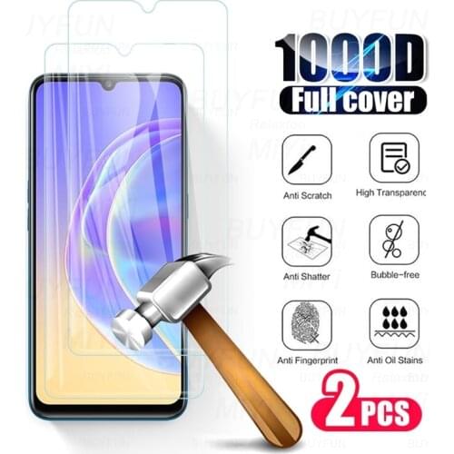 2pcs tempered glass for vivo v21e vivov21e glass protective glasses on vovi v21 e v 21e 4g 5g 2021 6.44'' screen protectors film