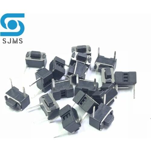 20/50/100PCS 3x6x5 mm Side press Micro Switch DIP-2 pin Tactile Switch side of pins Push button Switch 3*6*5 mm Height 5mm