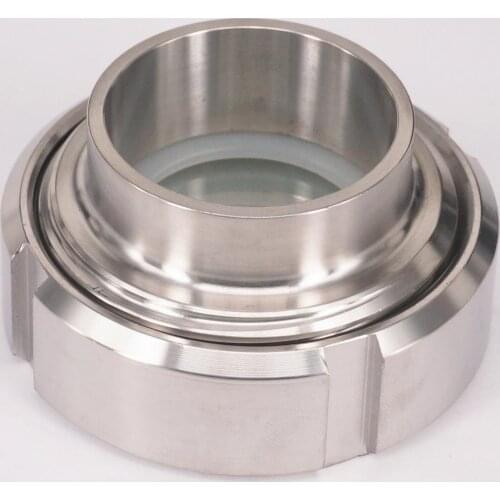 45mm Pipe OD 304 Stainless Steel Sanitary Weld Union Sight Glass Homebrew 229 PSI Hygiene Grade Sanitary