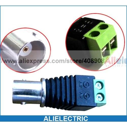 50pcs BNC Female Socket Terminals Connector for Video Monitor Twisted Pair