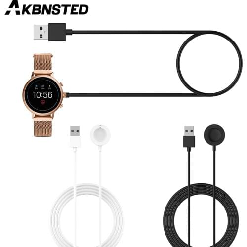 AKBNSTED 1M USB Magnetic Fast Charge Charger Dock For Fossil Gen 4/Gen 5/Emporio Armani/Skagen Falster 2 Watch Charging Cable