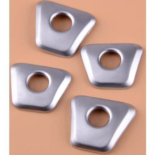 Beler 4PCS/set Plated ABS Chrome Interior Door Lock Pin Knob Decor Trim Fit for BMW 5 Series G30 2018 Accessories