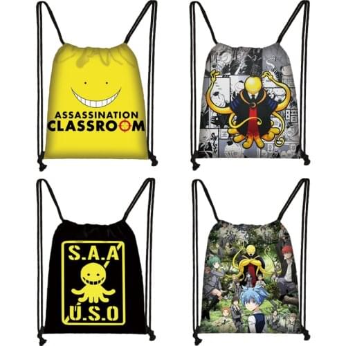 Assassination Classroom Cosmetic Cases Pencil Holder Teenager Boys Ansatsu Kyoushitsu School Case Nagisa Shiota Children Bags