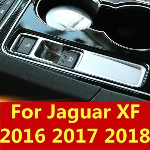 For Jaguar XF 2016 2017 2018 Electronic Auto Handbrake Hand Brake Button Panel Trim Cover Interior decoration Auto Accessories