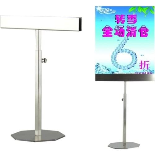 Double-sided table poster stand A4 metal decca restaurant coffee shop table sign advertising promotion display stand rack