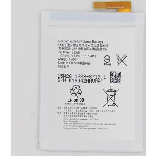 Mobile Phone Battery LIS1576ERPC/AGPB014-A001 For Sony Xperia M4 Aqua 4G E2303 E2333 E2353 Battery 2400mAh With Repair Tools
