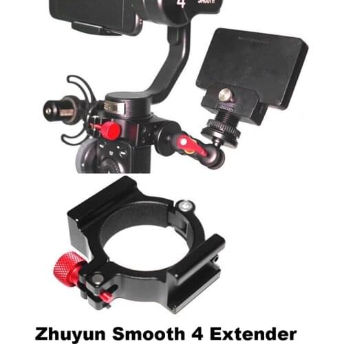 Hot Shoe Stabilizer Clip for Zhiyun Smooth 4 Special Expansion Ring External Fill LED Light Microphone Bracket Pipe Clamp Access