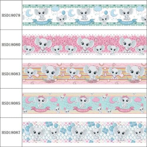 HSDRibbon free shipping 3" 75mm heat transfer printed hsd-design series Grosgrain Ribbon 50Yards/Roll