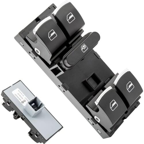 Electric Power Master Window Lift Switch Button for Seat VW Tiguan Jetta Golf MK5 MK6 GTI Rabbit Passat B6B7 3C Tiguan 5ND959857