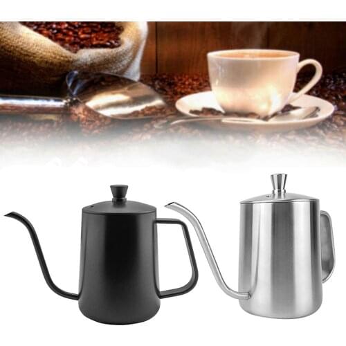 Long Narrow Spout Goosenec Coffee Kettle Pot Stainless Steel For Coffee Maker