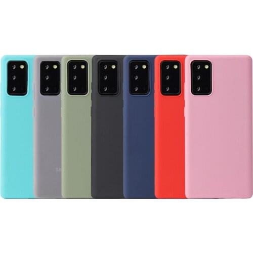 Matte silicone soft Candy color Phone Case for Samsung Galaxy S20 Plus A51 A71 A31 A21 A10S A20S A30S A21S A41 A12 A32 A42 Cases