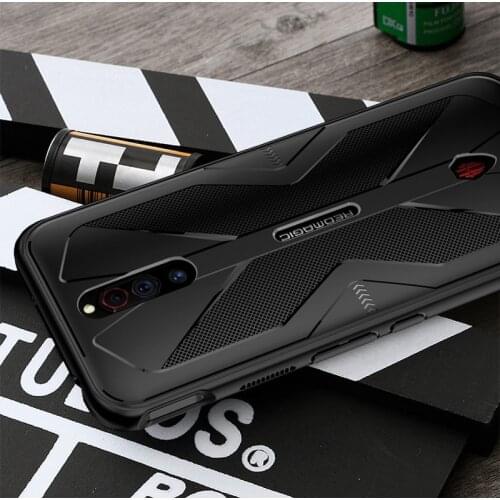 For ZTE Nubia Red Magic 5G Soft TPU Anti-knock Back Cover Case + Handle Kit
