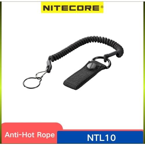 NITECORE NTL10 Flashlight Tactical Safety Rope Lanyard Anti-Hot Rope Flashlight Safety Rope For 25.4mm Diameter Lamp