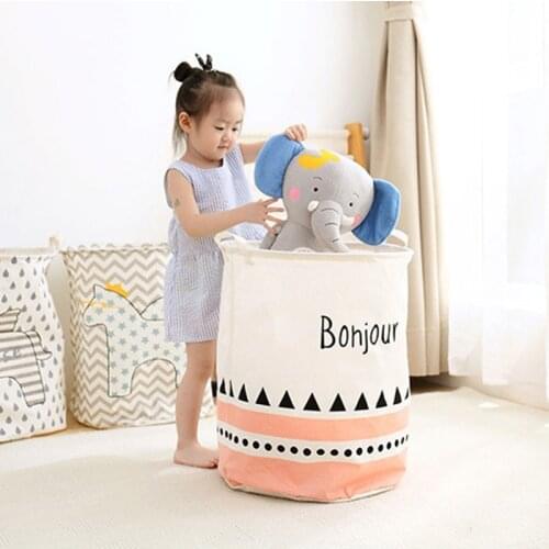 ONEUP Foldable Laundry Storage Basket Clothes Storage Bag Dirty Laundry Basket Kids Toys Organizer Household Sundries Storage