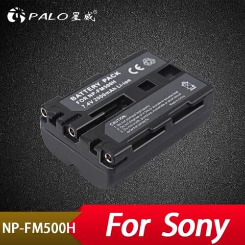 Palo 1Pcs High Quality 1800mAh NP-FM500H NP FM500H Camera Battery For A57 A58 A65 A77 A99 A550 A560 A580 Battery NP-FM500H