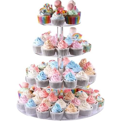 IMUWEN Cake Stand Sweet Luxury Round Plate Fruit Nut Tray Charger Plates For Home Wedding Party Table Decoration