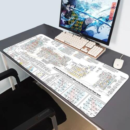 Periodic Table of The Elements Mouse Pad PC Gamer Keyboard Desk Mat Gaming Accessories Carpet Computer Table Laptop LOL Mousepad