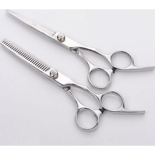 Professional Family 4CR 6.0 inch hair scissors thinning cutting hairdressing scissors shears scissor set styling tools Free Ship