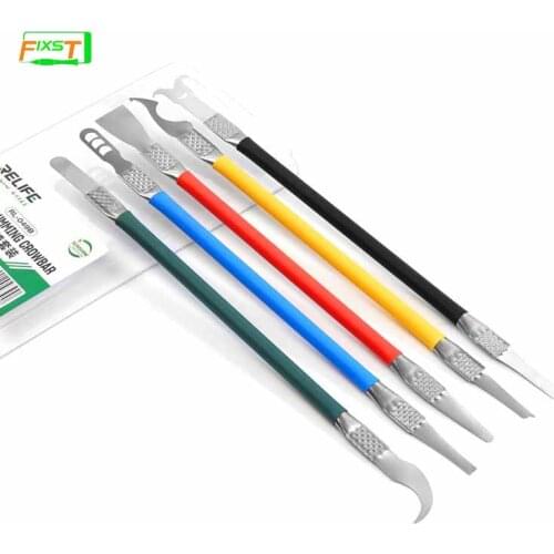 RELIFE RL-049B CPU Glue Removal Crowbar Set Double-Sided Cutter Thin 0.1mm For Mobile Phone Frame Motherboard ICSeparation