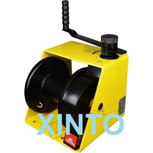 500KG Turbo-rod hand winch with self-locking, heavy duty lifting pulling manual windlass, automotive trailer Tire Repair Tools