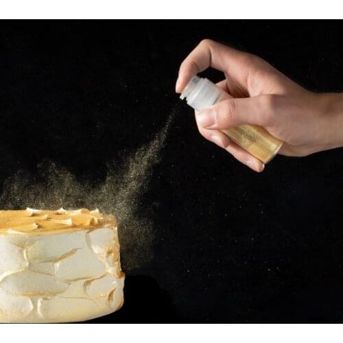 10g high quality Edible Cake Gold Powder Mousse Cake Fondant Macaron Chocolate Decor Flash Glitter Silver Baking Color Dust