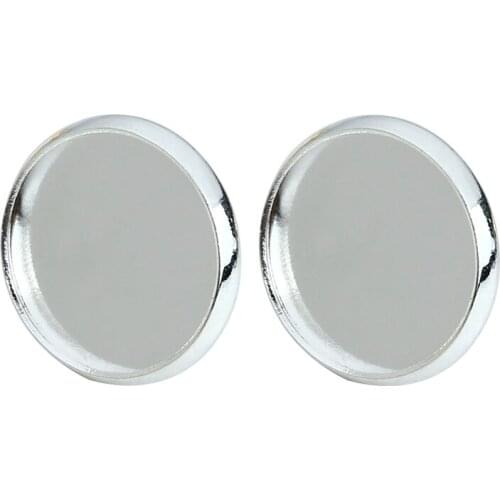 20pcs Fit Dia 8/10/12/14mm Silver Color Antique Bronze Copper French Stud Earring Settings Base Photo Glass Cabochon Cameo F5123