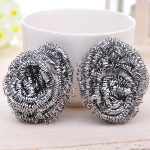 4Pc Kitchen cleaning stainless steel ball New Welding Soldering Solder Iron Tip Cleaner Cleaning Steel Wire Sponge Ball New