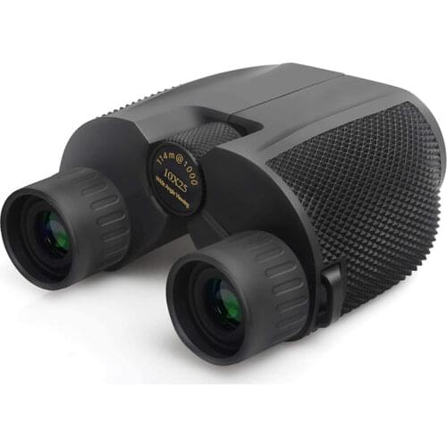 High Quality 10X25 HD All-optical Green Film Waterproof Binoculars Mini Portable Hunting Travel Telescope For Tourism Binoculars