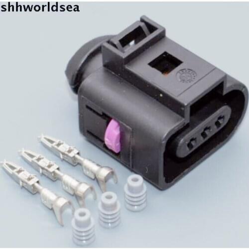 Worldgolden 5/30/100sets 1J0973703 Camshaft Cam Sensor Pigtail Plug Connector case for Audi A4 A6 AVK 3.0 1J0 973 703