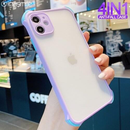4IN1 Protective phone case for redmi NOTE 7 8 9 PRIME 10X 9S 9PRO 9A 8T For Xiaomi Mi 10 pro lite k20 k30 poco x3 10T 11COVER