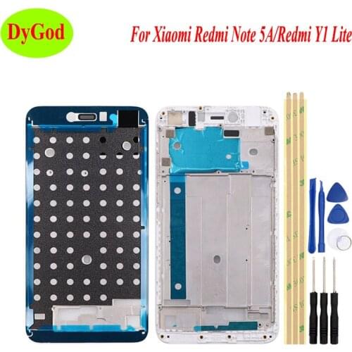 For Xiaomi Redmi Note 5A LCD Display Middle Frame For Xiaomi Redmi Y1 Lite Mid Bezel Metal Frame Replacement Parts with tools