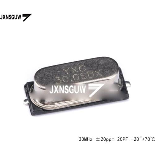 10PCS SMD passive crystal oscillator/HC-49SMD 30MHz 20ppm 20PF X49SM30MSD2SC