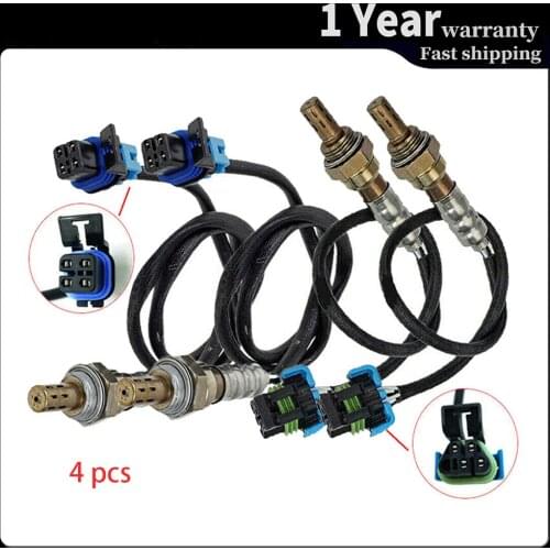 4 Wires Lambda Oxygen Sensor Upstream Downstream For 2008-2012 Chevrolet Colorado GMC Canyon Hummer H3 234-4243 234-4337 4pcs