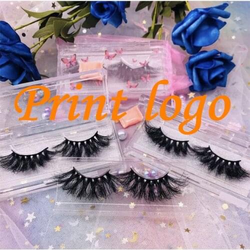 Acrylic Square Case With Tray Print logo Packing Box Flip and pull box Wholesale Plastic 25mm mink Lashes Private Label Logo