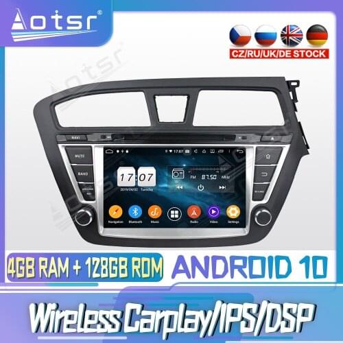 Android 10 PX6 128G For Hyundai I20 2014 2015 Carplay DVD GPS Navigation Auto Radio Stereo Video Multimedia Player HeadUnit 2din