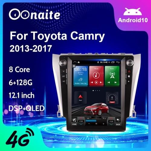 OONAITE For Toyota Camry 12.1inch Android 2014 - 2017 Car Radio Multimedia Video Player Navigation GPS No 2din 2 din dvd