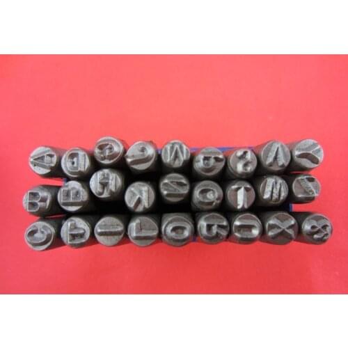 Free shipping leather tool 1/8" 3 MM Capital Letter A-Z Punch Stamp Set ,27 Piece metal punch