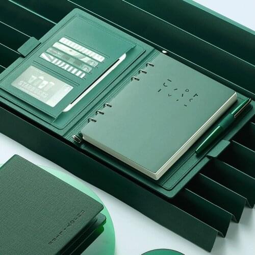 Business High-grade Meeting Notebook Spiral 6 Holes Diary Planner Agenda Thicken Filofax Cute A6 Personal Diary Girls Gift