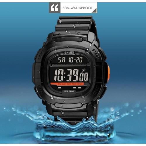 Fashion Outdoor Sport Watch Luxury Digital Watch Men Top Brand Waterproof Wristwatch Man Clock Countdown LED Light Watches SKMEI