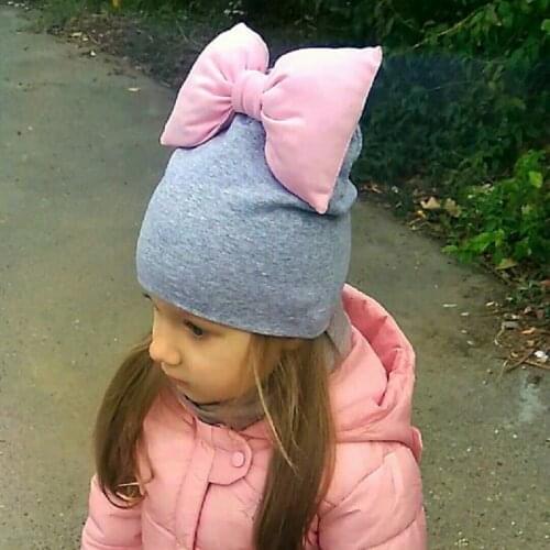 Kids Girls Hat Cotton Butterfly Cap For Girls Winter Baby Hat Bonnet Childrens Hats Caps