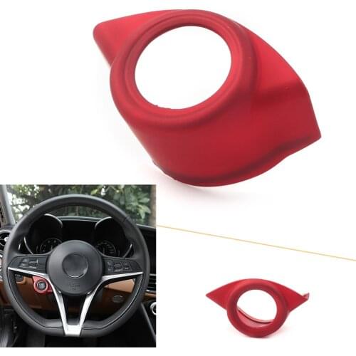 For Alfa Romeo Giulia 2017 2018 2019 2020 Red ABS Interior Start Engine Stop Cover Trim Car Accessory Styling