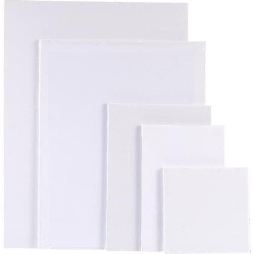 10pcs Square Oil Painting Board Pure Cotton Canvas Art Painting Board Sketchpad